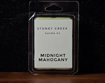 Midnight Mahogany Wax Melts | Mahogany Wood Scent | Masculine Wax Melts | Strong Scent