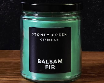 Balsam Fir Candle | Fresh Pine and Cedarwood | Woodsy Masculine Home Scent