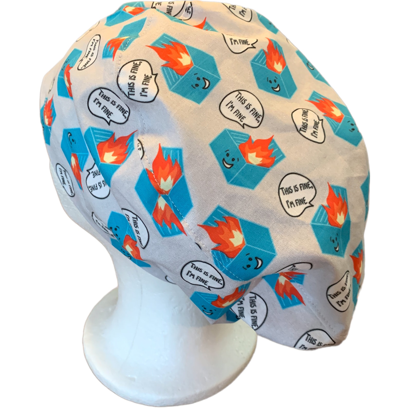 Funny Dumpster Fire Euro Scrub Cap for Women Pun Scrub Caps Etsy