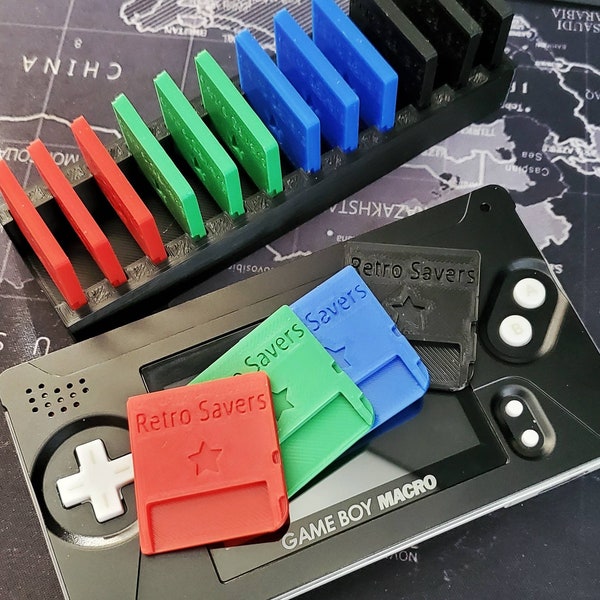 3D Printed RetroSavers DS Game Cartridge for GameBoy Macro Nintendo DS DSI DSIxl