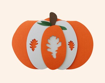 Fall Pumpkin Card SVG Design