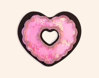 Donut Heart Shaker Card SVG Design