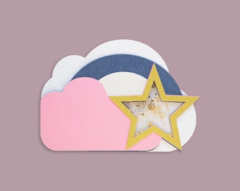 Star Shaker Card SVG Design