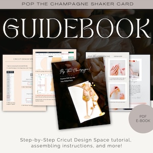 Pop the Champagne Shaker Card SVG Design image 3