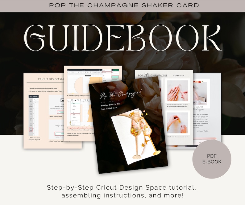Pop the Champagne Shaker Card SVG Design image 3