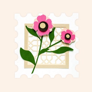 Timbre-poste, carte, conception SVG