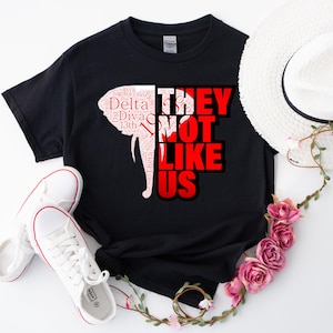 They Not Like Us Delta Shirt, Sorority Shirt, Black History Month, DST