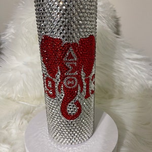 Delta Elephant Bling Rhinestone Tumbler 20oz