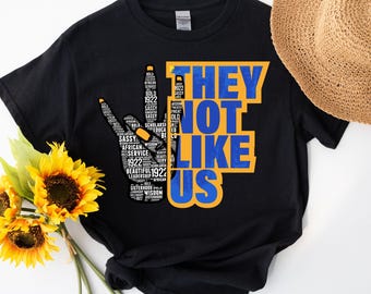 They Not Like Us, shirt studentenvereniging, op Sigma Gamma Rho geïnspireerd T-shirt, cadeau studentenvereniging
