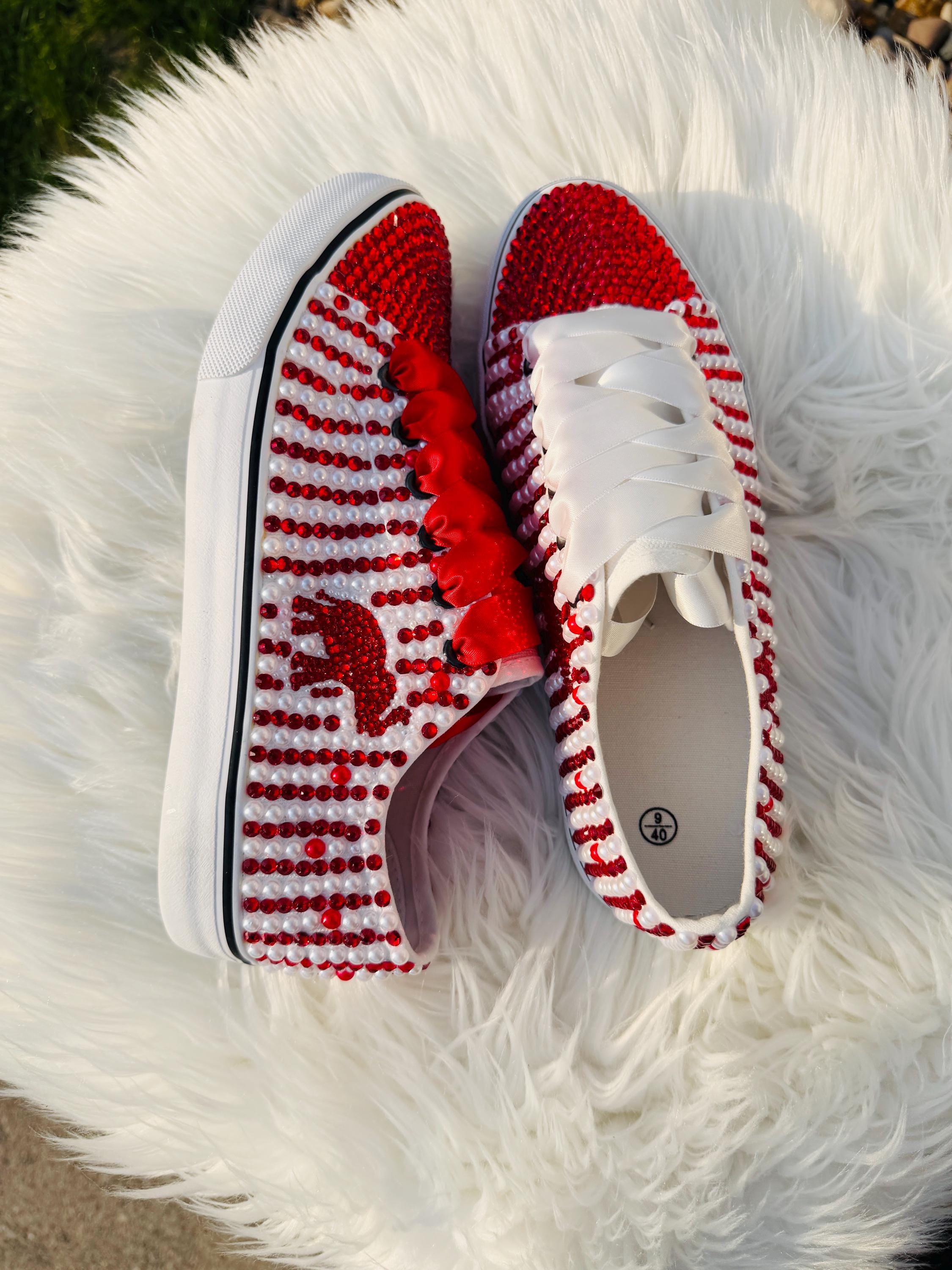 Delta Inspired Bling Shoes With Elephant, Women’s Rhinestone Shoes ...