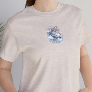 Koi Fish Shirt, Cute Koi Fish Lover Art Tee, Japanese Style, Comfort Colors Graphic Tees, Gifts For Girlfriend, Boyfriend and Roommates