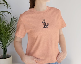 Cute Otter Art Comfort Colors Tee, Gift for Otter Lover