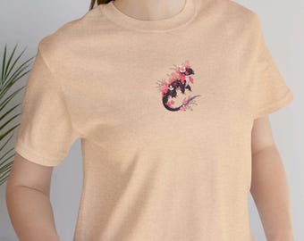 Axolotl Shirt, Cute Axolotl Lover Art Tee, Comfort Colors Graphic Tees, Gifts For Girlfriend, Boyfriend and Roommates