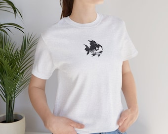 Anglerfish Shirt, Cute Anglerfish Lover Art Tee, Sea Animals, Comfort Colors Graphic Tees, Gifts For Girlfriend, Boyfriend and Roommates