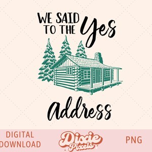 Panneau de clôture immobilier personnalisé PNG, nous avons dit oui à l’adresse Téléchargement instantané PNG | Cadeau d’agent immobilier Offre des cadeaux de clôture