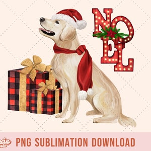 Christmas Golden Retriever PNG: Holiday Dog Mom Shirt Design (Digital Download)