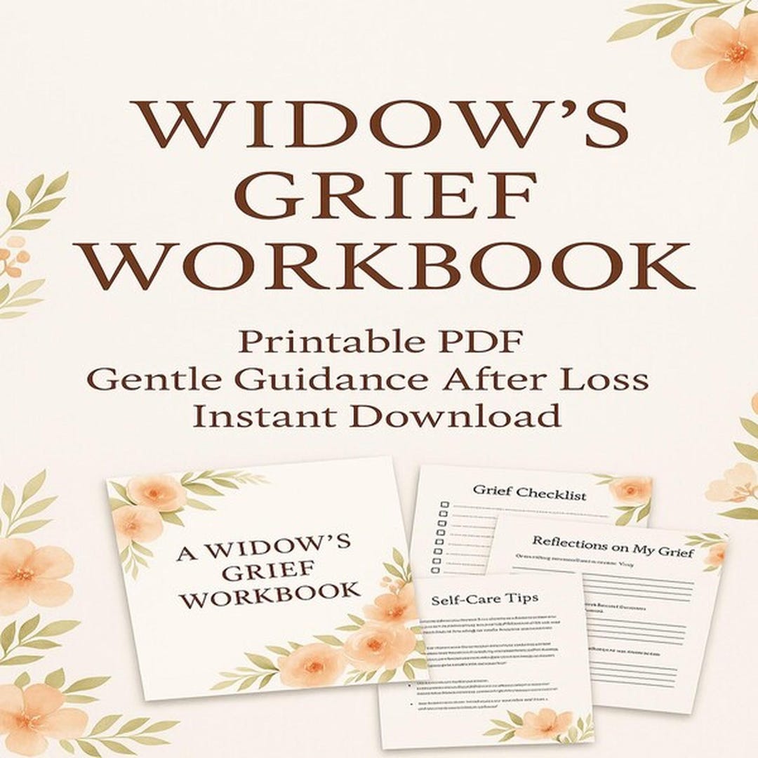 Widow’s Grief Workbook Printable | Healing After Loss PDF | Journaling ...