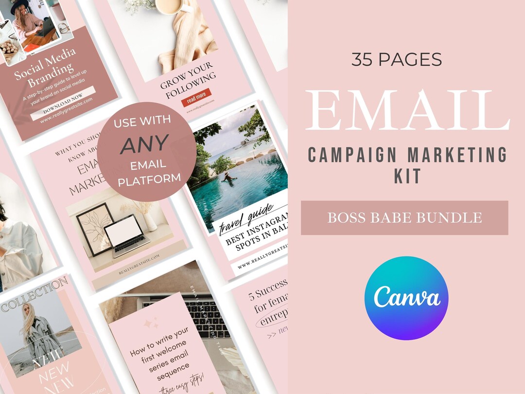 Canva Email Template Bundle Flodesk Mailerlite Mailchimp Email Design Email Marketing Canva Email Template Bundle Flodesk Mailerlite Mailchimp Email Design Email Marketing
