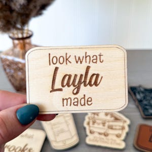 Look what I made magnet, Custom look what I made magnet, kids artwrok magnet, childrens artwork magnet, fridge artwork magnet