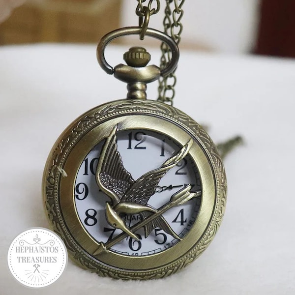 Handmade bronze Pocket Watch - Pop Culture - Hunger Games