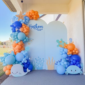 Under the Sea Balloon Garland - Ocean Party Decor, Mermaid Theme, Birthday Decorations, Nautical Theme First Birthday Baby Shower