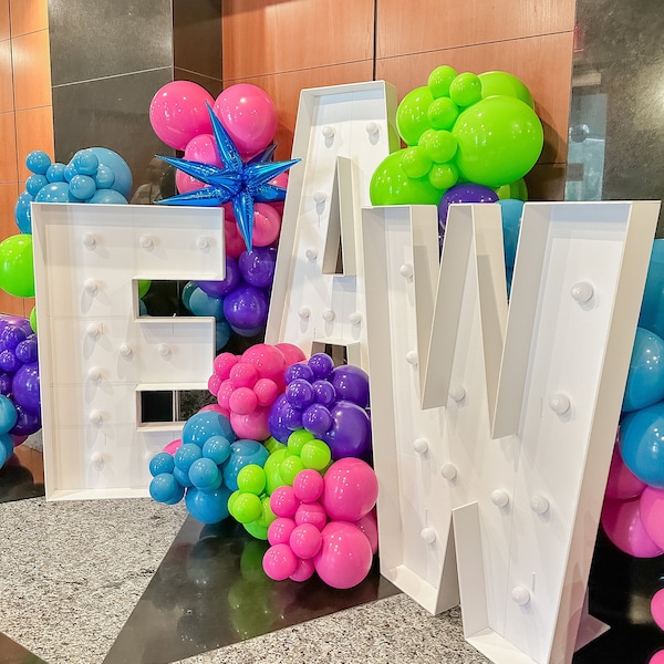 DIY Neon Farbe Ballon-Girlande / Bogen Kit, Kindergeburtstagsfeier, Business Event, Pink, Lila, Grün, Blau, Erwachsene Party,