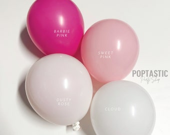 DIY Hot Pink Balloon Garland Arch Kit / Magenta, Fuchsia, Barbie Party, Bachelorette, Princess, Girly Birthday, Doll