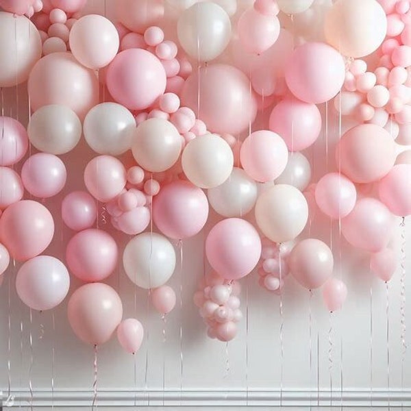 DIY Pastel Pink Theme Garland Arch Kit / Birthday, Baby Shower, Girly, Bachelorette, Bridal, Pink, White, Blush, Cream, Pearl White