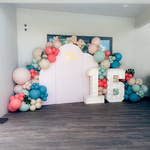 Tropical Balloon Garland Kit - Perfect for Summer Parties, Bridal Showers, and Bachelorette Celebrations