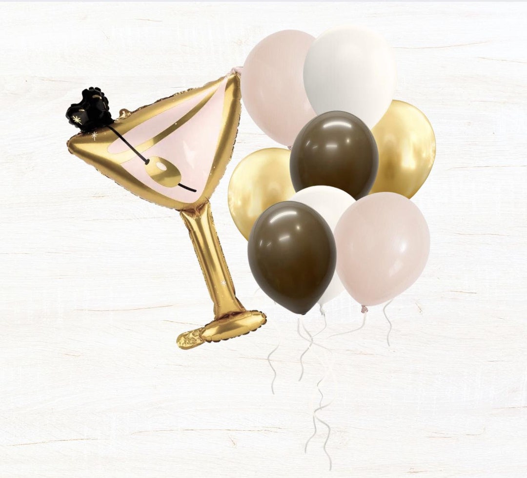 Espresso Martini Party Plates And Napkins Set – 180PCS Disposable Coffee Cocktail Themed Tableware Set For Birthday Bachelorette Bridal Shower Party