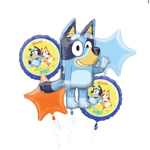 Licensed Bluey Balloon Bouquet Kit: Puppy Party Decor