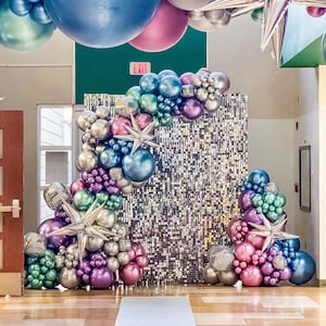 Disco Party Balloon Arch - 80&#39;s Party - Chrome Balloons - Bachelorette Party - Birthday Party - DIY Kit