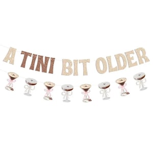 A Tini Bit Older Birthday Banner Martini Party Decor Girls Trip Milestone Martinis and Bikinis Espresso Martini Bachelorette Pool Party DIY