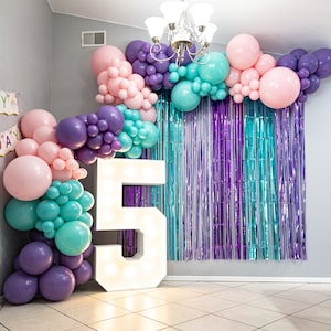 Meerjungfrau Ballon Girlande DIY unter dem Meer Nautical Baby Shower Geburtstag Pastell Einhorn