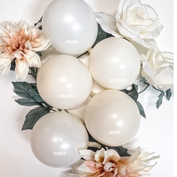DIY White Balloon Garland Arch Kit / Birthday, Baby Shower, Bridal Shower, Wedding,  Neutral, Bachelorette, Christening