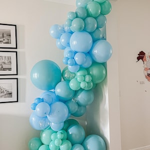 Blue & Green Balloon Arch Kit: Under the Sea Baby Shower Garland