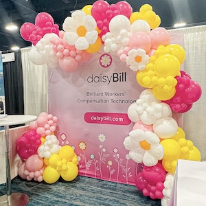 Daisy Balloon Arch DIY Daisy Balloon Garland Kit - Pastel Colors for Birthday Parties - Flower Power Decorations - Baby Shower