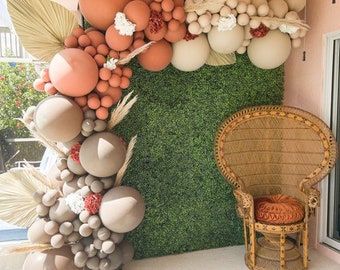 Zestaw łuków z girlandą balonową w stylu boho / Baby Shower, urodziny, wieczór panieński, rustykalny, jesień, rocznica, wieczór panieński