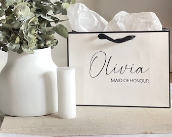 Personalised Gift Bag | Luxury Gift Bag | Bridesmaid | Wedding | Birthday | Proposal Engagement | Bridesmaid Proposal | Best Man | Groom