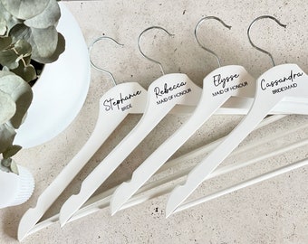 Personalised Wedding Coat Hangers | Bridal Dress Hanger | Bridesmaid Proposal Gift | Maid of Honour Gift | Wedding | Custom Coat Hanger