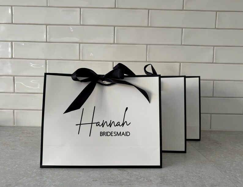 Large Personalised Gift Bag Luxury Gift Bag Bridesmaid Wedding Birthday