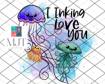 I inking love you - valentine image