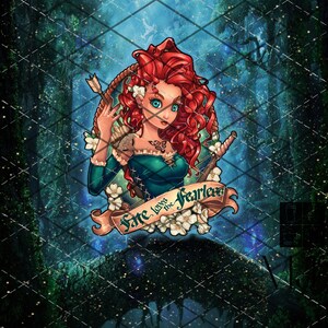 Tattoo&#39;d Redhead Princess  -  tumbler wrap JPG