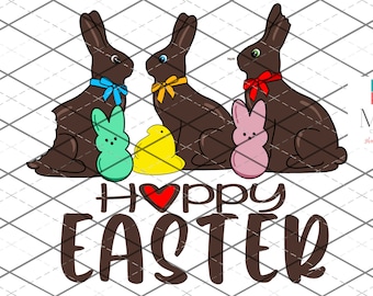 Hoppy Easter Bunny Digital PNG file