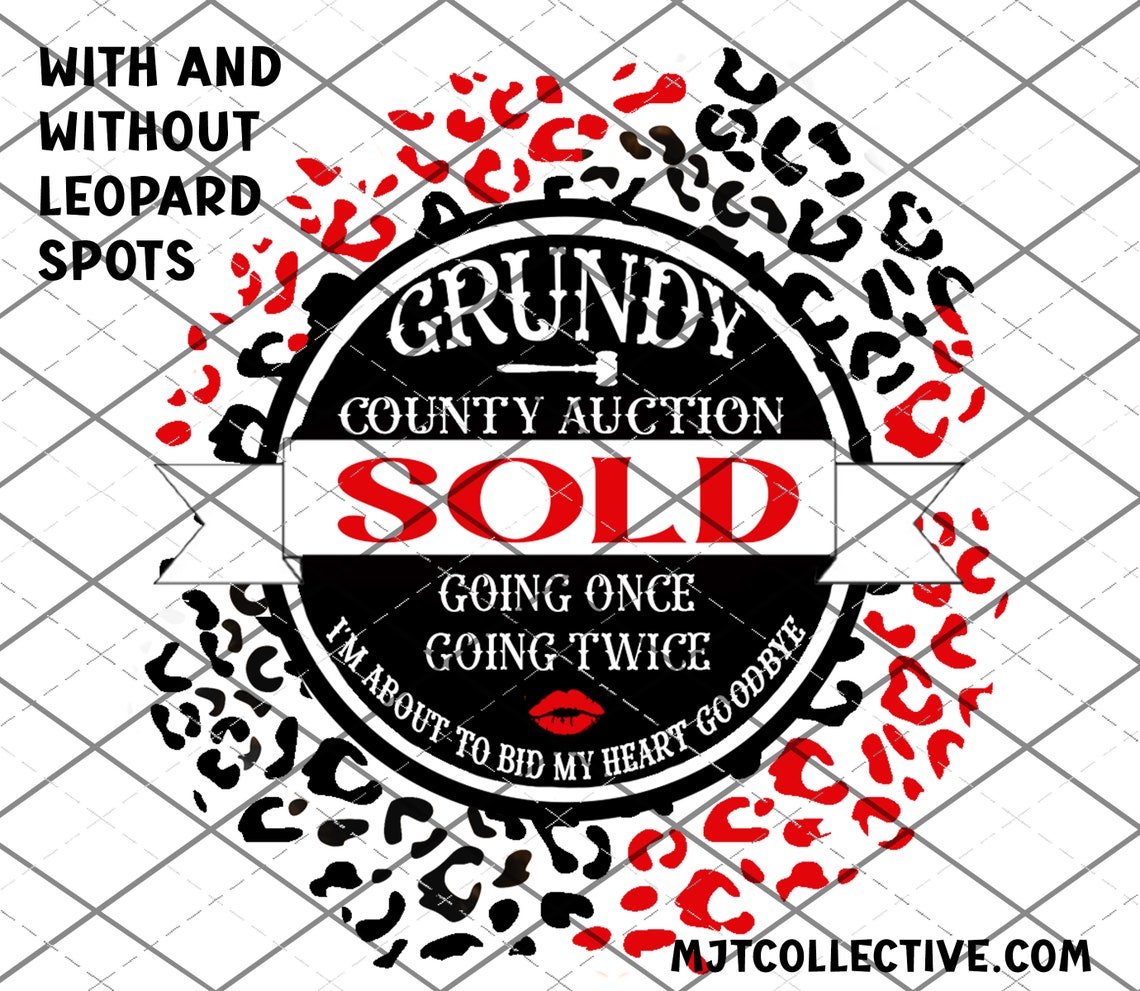 Grundy County Auction SOLD PNG File Etsy