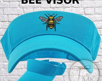 Embroidered Bumble Bee Visor