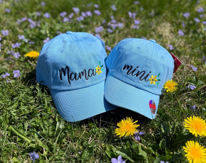 Mama and Mini Hat  |  Mama Cap  |  Mothers Day Gift | Mama & Mini Set