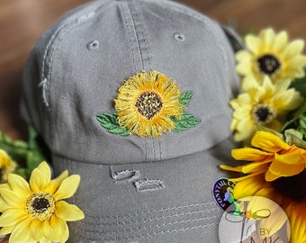 Fluffy Sunflower Hat Fringed Sunflower Gift