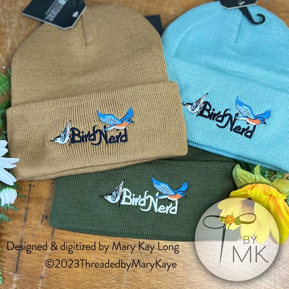 Bird Nerd Beanie Winter Knit Hat Bird Gift