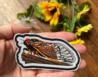 Cicada Patch Hand-made Insect Gift